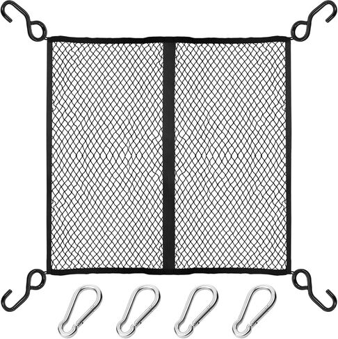 شبكة شحن مرنة للغاية، منظم شبكة شحن بسيط لسرير الشاحنة من ARTIPOLY، مقاس 4 × 4 بوصة يمتد إلى 7 × 7 بوصة، مناسب للأحمال الخفيفة اليومية للشاحنات وسيارات الدفع الرباعي والقوارب in Kuwait