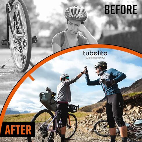Tubolito - CX/Gravel Tubo Lightweight Bike Inner Tube | Light, Strong, Compact, Durable, Puncture and Pinch Flat Protection | for Cyclocross, Gravel, Hybrid Bicycle | Presta Valve, for 700c in Kuwait