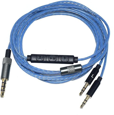 سلك تمديد سماعة الرأس Aquelo متوافق مع Sol Republic Master Tracks HD HD2 Sol Republic V8 V10 12 X3 كابل صوت بديل (أزرق) in Kuwait