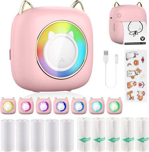 Label Maker Case Compatible with M02/T02/M02S/M02 pro/Q30S/M02X Mini Photo Printer, Mini Thermal Printe Hard Travel Case with Zipper Mesh Pocket in Saudi Arabia