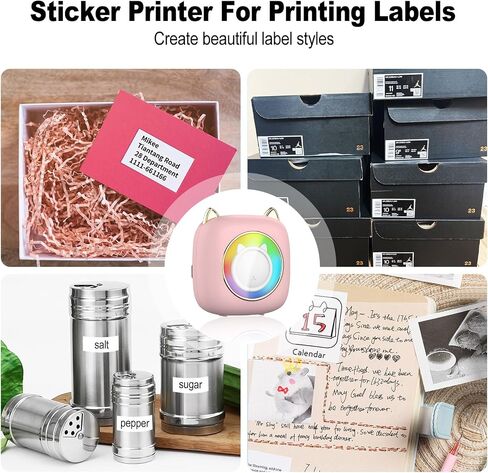 Label Maker Case Compatible with M02/T02/M02S/M02 pro/Q30S/M02X Mini Photo Printer, Mini Thermal Printe Hard Travel Case with Zipper Mesh Pocket in Saudi Arabia