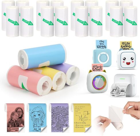 Label Maker Case Compatible with M02/T02/M02S/M02 pro/Q30S/M02X Mini Photo Printer, Mini Thermal Printe Hard Travel Case with Zipper Mesh Pocket in Saudi Arabia