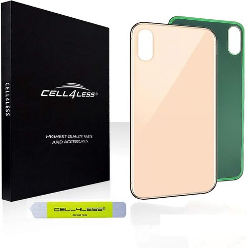 CELL4LESS Back Glass Replacement Compatible with and for The iPhone Xs MAX NO Logo (Silver) in Saudi Arabia
