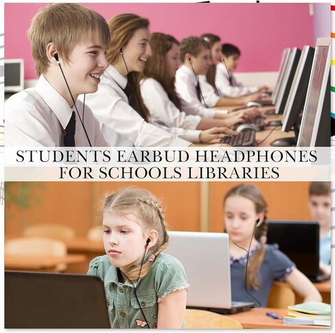 Konohan 160 Packs Bulk Earbuds with Wire Kids Earphones Classroom Headphones for Students Headphones Individually Bagged, 8 Colors Ear Buds Bulk Headphones for Classroom School Library (Bright Color) in Kuwait