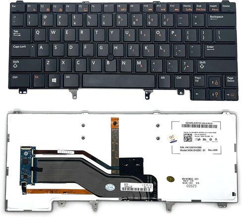 Peidesi لوحة مفاتيح بديلة بتصميم أمريكي مع مؤشر إضاءة خلفية متوافقة مع سلسلة Dell Latitude E5420 E5430 E6220 E6320 E6330 E6420 E6430 E6440 in Kuwait