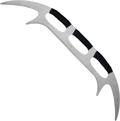 Armory Replicas™ - Star Sword of Kahless Bat'Leth - 28" Carbon Steel Blade, Two-Tone Design, Nylon Handle Wrap - Klingon Empire's Legendary Weaponry - Authentic 9th Century AD Design in Saudi Arabia