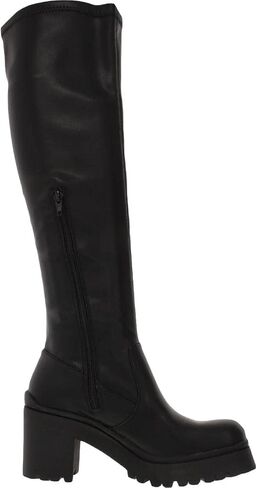 Madden Girl Womens Coretta Stretch Knee-High Boots Black 7.5 Medium (B,M) in Saudi Arabia