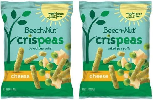 Beech-Nut Crispeas Cheese Baked Pea Puffs Toddler Snack, 1.4 oz Bag in Saudi Arabia