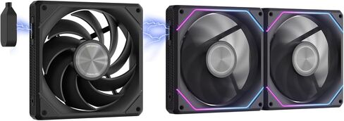 darkFlash G16 120MM Magnetic ARGB PC Case Fans - 3 Pack, Tool-Free Installation, up to 2200RPM Cooling, 4-Pin PWM, Sync with Motherboard RGB Software(Black) in Saudi Arabia