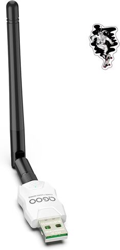 Class 1 Long Range Bluetooth Adapter for PC, QGOO USB Bluetooth Adapter for PC 5.3+EDR, Bluetooth Dongle Bluetooth Receiver Support Windows10/8.1/8/7（white-116） in Saudi Arabia