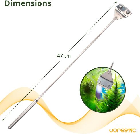 VORESTIC 4 قطع من أدوات Aquascaping وأدوات Terrarium ومجموعة أدوات حوض السمك مع ملاقط حوض السمك من الفولاذ المقاوم للصدأ ومقص حوض السمك وملعقة - مجموعة أدوات Aquascape للتشذيب والصيانة in Saudi Arabia