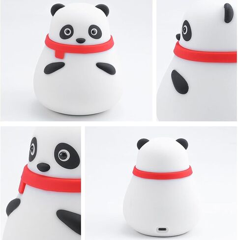 Cute Kids Night Light,Panda Lamp Birthday Gifts Soft LED Night Lamp for Kids and Baby Bedroom, Silicone Dimmable Nursery Nightlight in Saudi Arabia