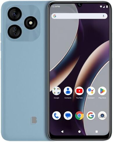 BLU G73L | 2024 | 3-Day Battery | GSM Unlocked | 6.8" HD+ Infinity Display | 64/2GB | Dual 13MP Camera | Green in Kuwait
