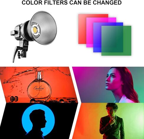 GVM 80W فيديو ضوء مع Bowens Mount 2PCS LED ضوء فيديو مستمر مع حامل ثلاثي القوائم إخراج مستمر 13000Lux@0.5m إضاءة التصوير الفوتوغرافي في ضوء النهار لاستوديو YouTube تسجيل الفيديو في الهواء الطلق in Kuwait