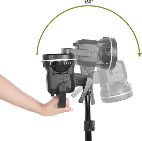 GVM 80W فيديو ضوء مع Bowens Mount 2PCS LED ضوء فيديو مستمر مع حامل ثلاثي القوائم إخراج مستمر 13000Lux@0.5m إضاءة التصوير الفوتوغرافي في ضوء النهار لاستوديو YouTube تسجيل الفيديو في الهواء الطلق in Kuwait