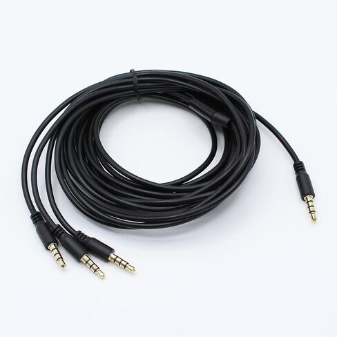 3.5mm Headphone Splitter 1 to 3-Ways 3.5mm (1/8") TRRS 4-Pole Gold Plated Male to 3-Male Stereo Audio Splitter Cable for Headphone and Speakers(2M/78In) in Kuwait