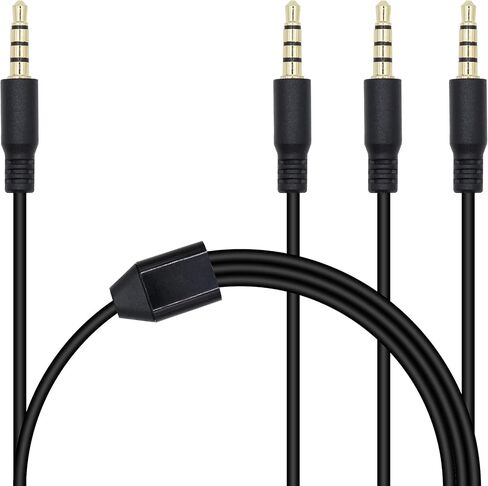 3.5mm Headphone Splitter 1 to 3-Ways 3.5mm (1/8") TRRS 4-Pole Gold Plated Male to 3-Male Stereo Audio Splitter Cable for Headphone and Speakers(2M/78In) in Kuwait