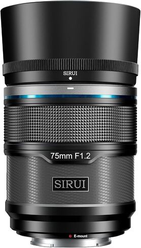 SIRUI Sniper 75mm Autofocus Lens, F1.2 Telephoto APS-C Camera Lens for A5 A6 A7 FX A9 ZV-E Series (E Mount, Black) in Saudi Arabia