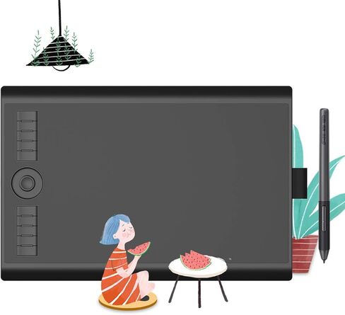 GAOMON M10K PRO Dail and Tilt Supported Pen Tablet with 8192 Battery-Free Pen and 10 Keys -10 x 6 Digital Drawing Graphics Tablet for Android Win Mac OS in Saudi Arabia