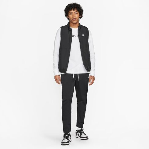 بنطال Nike Club منسوج بأرجل مدببة للرجال (LT رمادي دخاني/أبيض، DX0623-077) مقاس متوسط in Saudi Arabia