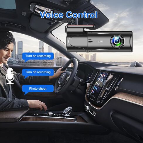 Dash Camera HD1296P Mini Dash Cam for Cars Loop Recording, 125°Wide Angle Car DVR Camera Support 8G-128G,G-Sensor,Easy Install with 32G Card in Saudi Arabia