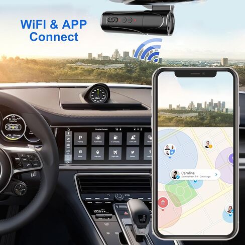 Dash Camera HD1296P Mini Dash Cam for Cars Loop Recording, 125°Wide Angle Car DVR Camera Support 8G-128G,G-Sensor,Easy Install with 32G Card in Saudi Arabia