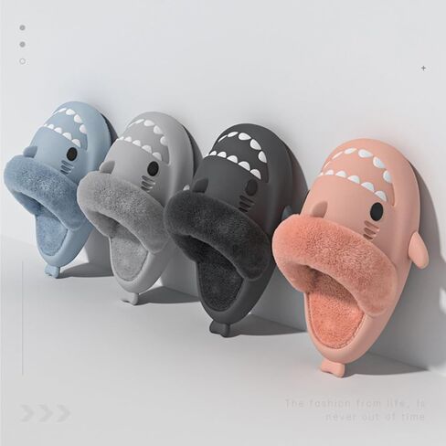 شباشب Cysincos Shark Slide، شباشب غامضة للنساء والرجال، شباشب زغبية للاستخدام الداخلي والخارجي in Kuwait