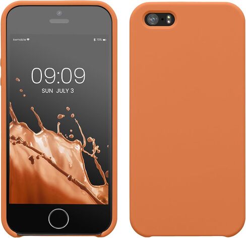 kwmobile Case Compatible with Apple iPhone SE (1.Gen 2016) / iPhone 5 / iPhone 5S Case - TPU Silicone Phone Cover with Soft Finish - Ocean Blue in Saudi Arabia