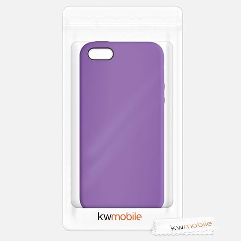 حافظة kwmobile متوافقة مع هاتف Apple iPhone SE (1.Gen 2016) / iPhone 5 / iPhone 5S - غطاء هاتف من السيليكون TPU مع لمسة نهائية ناعمة - أزرق محيطي in Saudi Arabia
