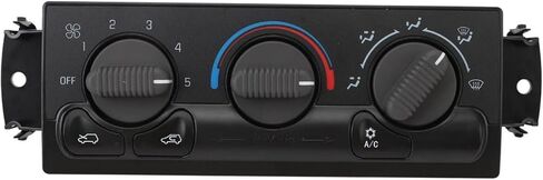 599-217 Climate Control Module, Heater A/C Control Panel Switch for 1996-2020 Chevrolet Express 1500 2500 3500, Chevy C4500 C5500 C6500,1996-2020 GMC Savana, OE # 599-217, 15073274 in Kuwait
