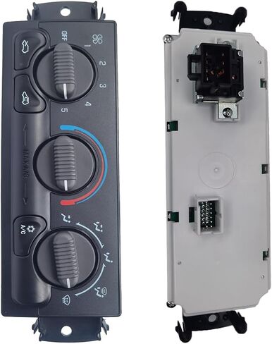 599-217 Climate Control Module, Heater A/C Control Panel Switch for 1996-2020 Chevrolet Express 1500 2500 3500, Chevy C4500 C5500 C6500,1996-2020 GMC Savana, OE # 599-217, 15073274 in Kuwait