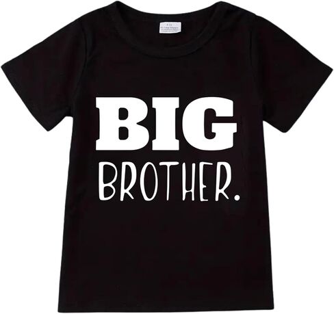 Big Brother T-Shirt Toddler Boys Promoted to Announcement Big Brother Shirt Kids Short Sleeve Tees in Saudi Arabia