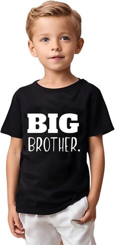 Big Brother T-Shirt Toddler Boys Promoted to Announcement Big Brother Shirt Kids Short Sleeve Tees in Saudi Arabia