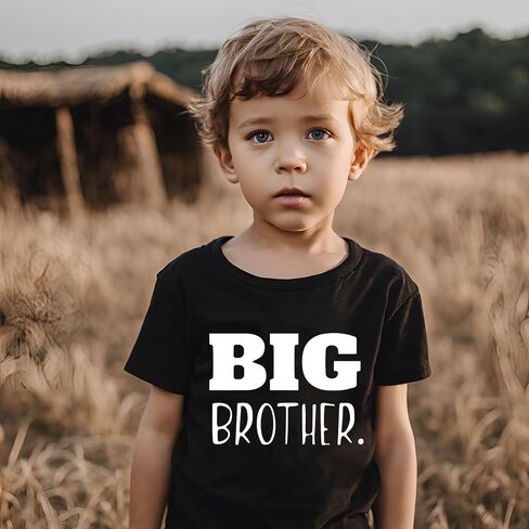 Big Brother T-Shirt Toddler Boys Promoted to Announcement Big Brother Shirt Kids Short Sleeve Tees in Saudi Arabia