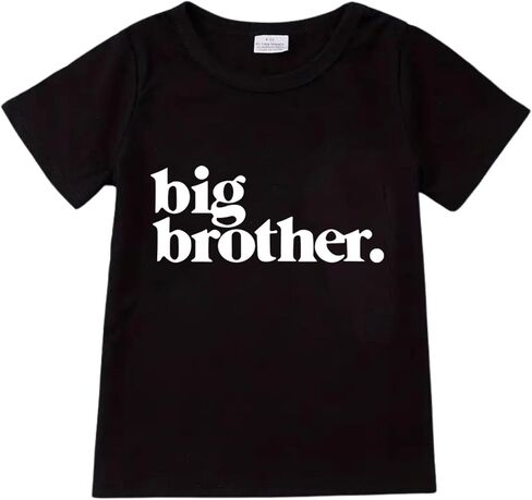 Big Brother T-Shirt Toddler Boys Promoted to Announcement Big Brother Shirt Kids Short Sleeve Tees in Saudi Arabia