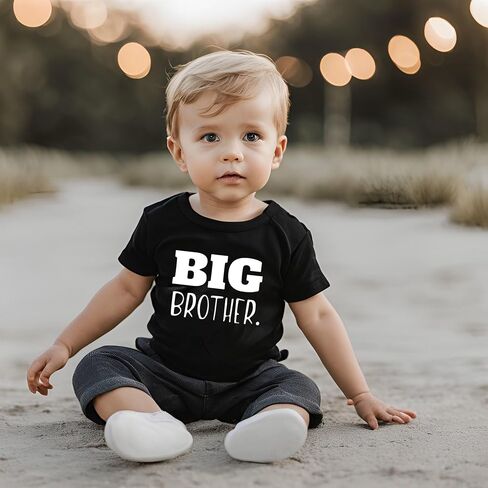 Big Brother T-Shirt Toddler Boys Promoted to Announcement Big Brother Shirt Kids Short Sleeve Tees in Saudi Arabia