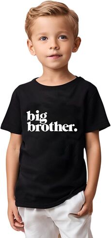 Big Brother T-Shirt Toddler Boys Promoted to Announcement Big Brother Shirt Kids Short Sleeve Tees in Saudi Arabia