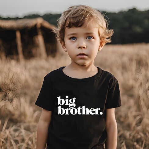 Big Brother T-Shirt Toddler Boys Promoted to Announcement Big Brother Shirt Kids Short Sleeve Tees in Saudi Arabia
