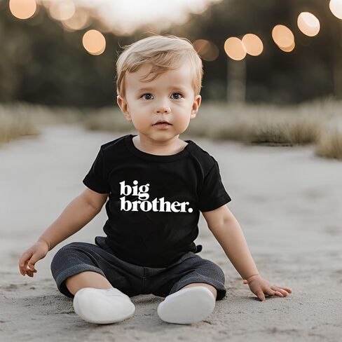 Big Brother T-Shirt Toddler Boys Promoted to Announcement Big Brother Shirt Kids Short Sleeve Tees in Saudi Arabia