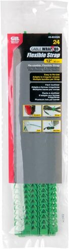 ربطة كابل بحزام مرن من جاردنر بندر 45-824GN، 12 بوصة، 20-50 رطل. قوة الشد، قابلة لإعادة الاستخدام / مرنة / إدارة الأسلاك / الحبل للاستخدام الصناعي والمنزلي، ربطة عنق بسحاب من النايلون، 24 قطعة، أخضر in Kuwait