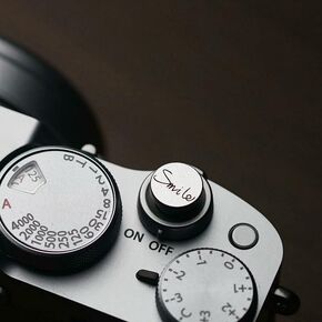 SMILE Camera hot shoe cover Compatible with Fujifilm X-T30 X-T100 X-H1 X-T20 X100F X-T10 X-T3 X-T2 X-PRO2 X-PRO1 X-E3 X-A2 X-A5 X100T X100S X30 X70 (Smile set)