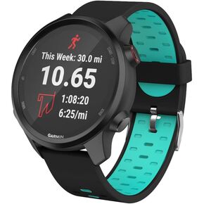 سوار ساعة ISABAKE لـ Garmin Vivoactive 3/3 Music/Forerunner 245/245 Music/645/645 Music/Venu Sq/Vivomove HR، حزام بديل من السيليكون الناعم 20 مم لملحقات الساعة الذكية Garmin in Kuwait