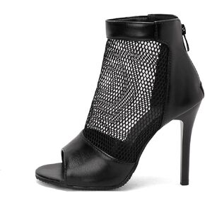 ForeMode Strappy Peep Toe Heeled Sandals for Women - Elegant and Comfortable Dress Shoes for Evening Party and Ballroom Dancing
