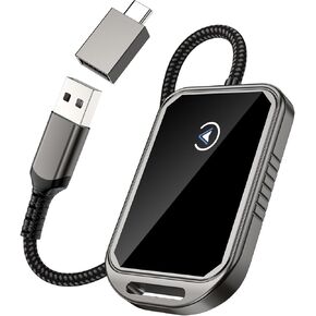 （2024 Upgrade） Wireless CarPlay Adapter for Apple iPhone,Plug and Play Carplay Wireless Adapte, Mini CarPlay Dongle for Cars from 2015 & iPhone iOS 10+ / Android 11+