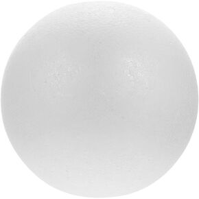 كرات إسفنجية لديكور عيد الميلاد، كرة إسفنجية دائرية مقاس 25.4 سم، كرات بيضاء ناعمة للفنون والحرف اليدوية، مشروع أو حفل زفاف، حفلة عطلة (10 بوصة) لتزيين كب كيك الزفاف in Kuwait