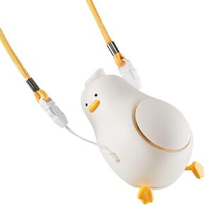 IOO Lying flat duck fan、Lie in peace duck fan, hanging neck small fan, portable usb charging, portable desktop office clip mini handheld fan