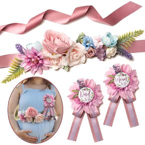 Mom to Be Sash Baby Shower Party Favors for Gender Reveal Pregnancy Photo Props Keepsake Gifts