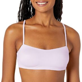 Hanes Women's Eco Luxe Bandeau Contour Wirefree DHY205, Lilac Meringue, Small