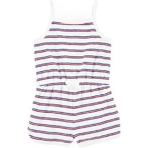 Carter's Kid Striped Tank Cover-Up Romper, Red/White/Blue Ii, 5