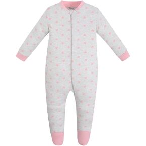 Jimonda Baby Pajamas 100% Cotton Gender Neutral One-Piece Footed,Long Sleeve Clothes,2-Way Zipper Closure Romper in Kuwait